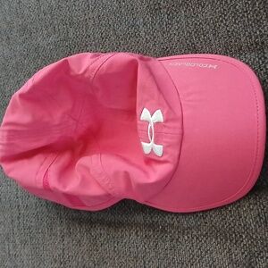 Pink under Armour hat with velcro adjustable strap